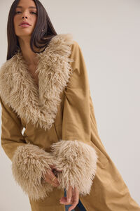 Jaylee Suede Fur Trim Jacket Detail 2 - Altar'd State