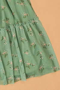 Suzanne Mesh Floral Midi Dress Detail 3 - Altar'd State