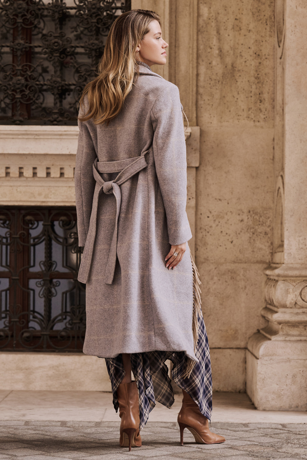 Pryanka Wool Fringe Coat Detail 4 - Altar'd State