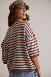 Nora Stripe Knit Top Detail 5 - Altar'd State