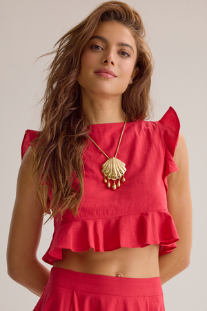 Lunella Tie Back Crop Top - Altar'd State
