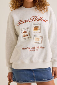 Stars Hollow Postcard Crew Sweatshirt Detail 3 - Altar'd State