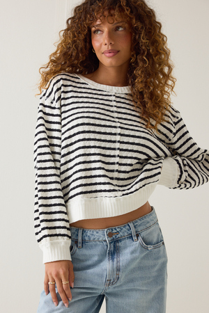Cady Striped Crew - Altar'd State - 