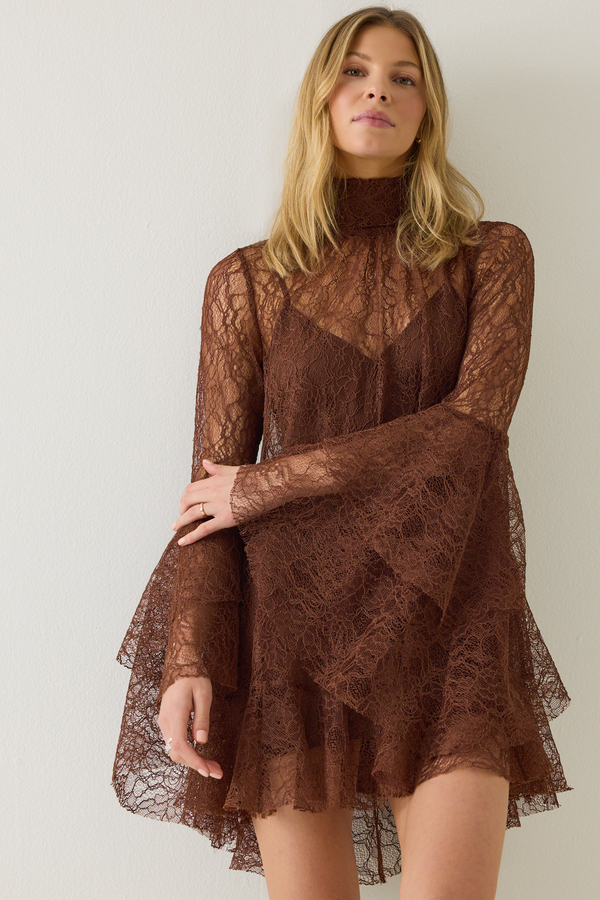 Langley Lace Mini Dress Detail 4 - Altar'd State