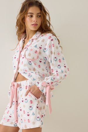 Christmas Tiles Mama Pajama Set - Altar'd State - 