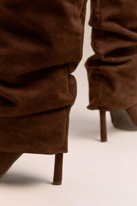 Avery Foldover Suede Stiletto Boots Detail 5 - Altar'd State