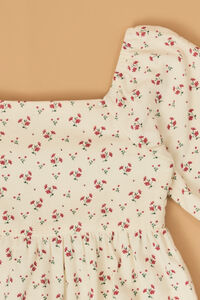 Ella Velvet Trim Floral Bubble Detail 2 - Altar'd State