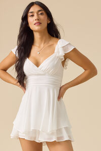 Lainey Double Layered Romper - Altar'd State