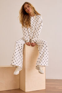 Supersoft Polka Dot Crew Pullover Detail 4 - Altar'd State