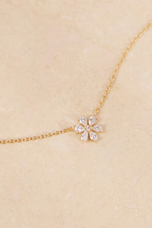 Wren 18k Flower Charm Necklace - Altar'd State - 