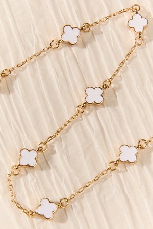 18K Gold Dainty Clover Choker - Altar'd State - 