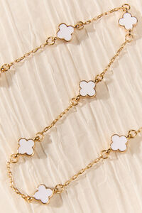 18K Gold Dainty Clover Choker Detail 5 - Altar'd State