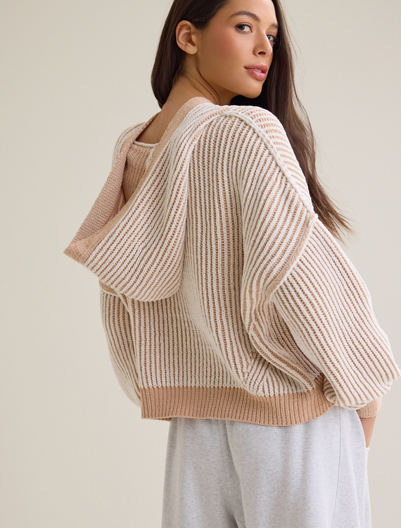 Cozy Ribbed Haven Hoodie Detail 2 - Altar'd State