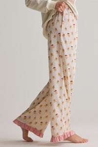Happy Y'allidays Mama Pajama Pants Detail 3 - Altar'd State