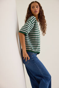 Nora Stripe Knit Top Detail 3 - Altar'd State