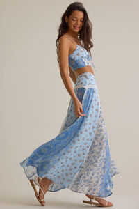 Buttercup Floral Maxi Skirt Detail 2 - Altar'd State