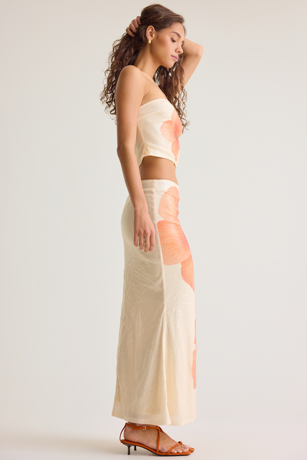 Harper Sequin Midi Skirt Detail 3 - Altar'd State