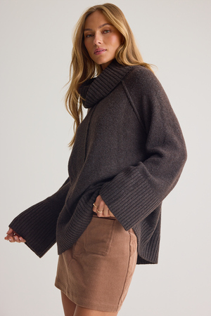 Amy Perfect Turtleneck Sweater - Altar'd State - 