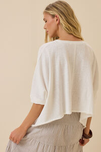 McKenna Oversized Boxy Crop Tee Detail 5 - Altar'd State