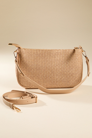 Raffia Shoulder Bag - Altar'd State - 