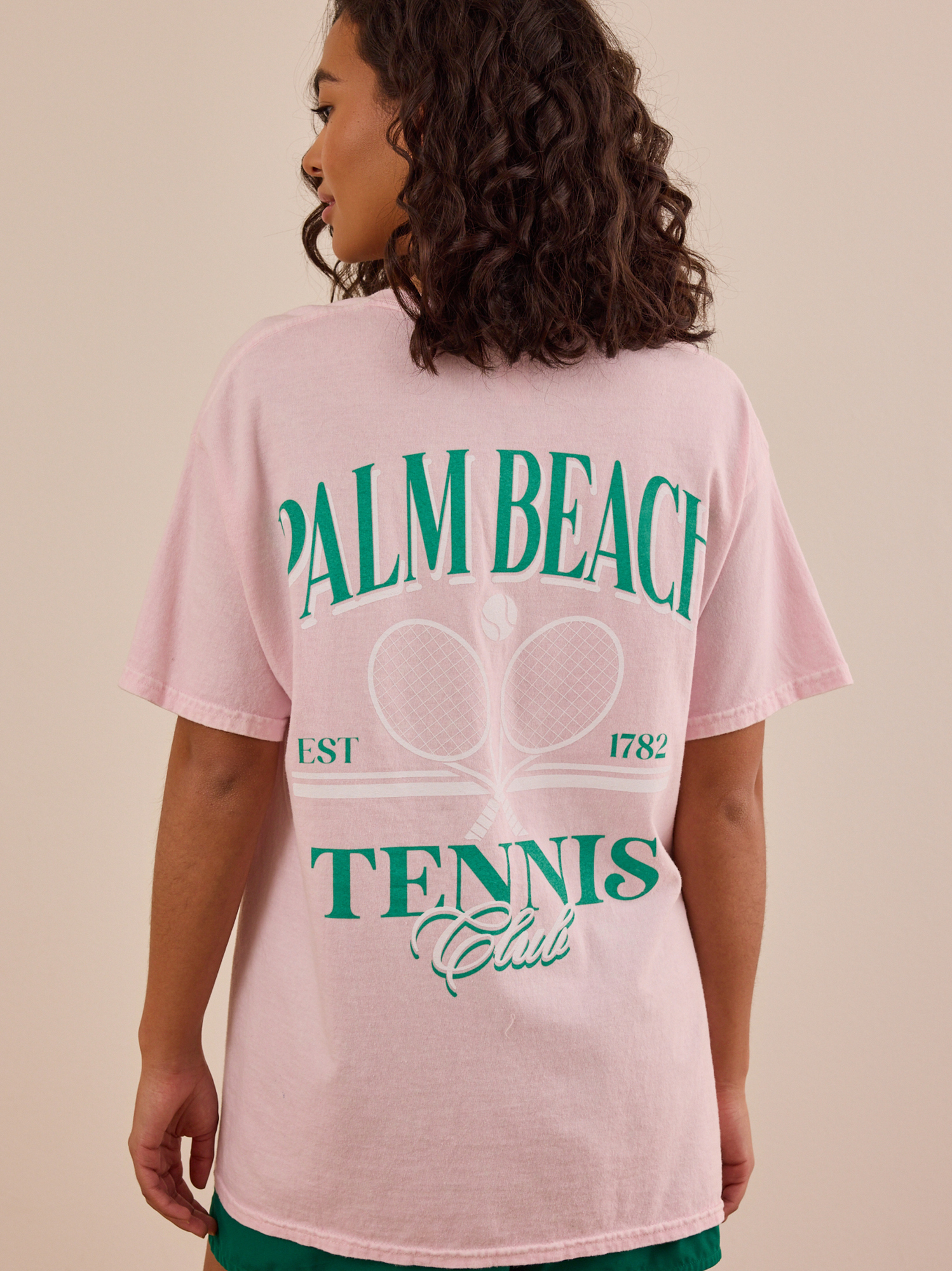 Palm Beach Tennis Tee in Pink | AS Revival