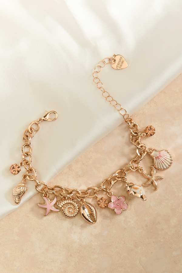 Pink Shell Charm Bracelet - Altar'd State