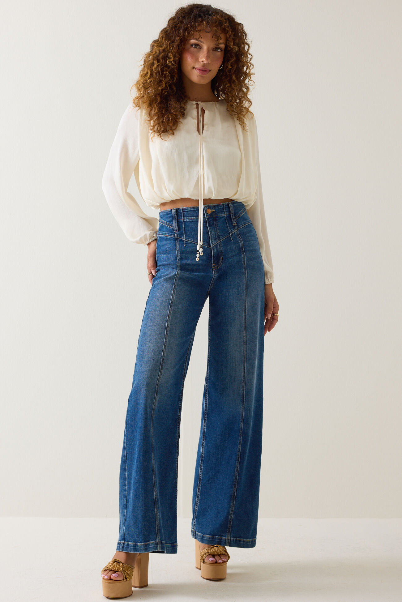 Katherine High Rise Seam Jean
