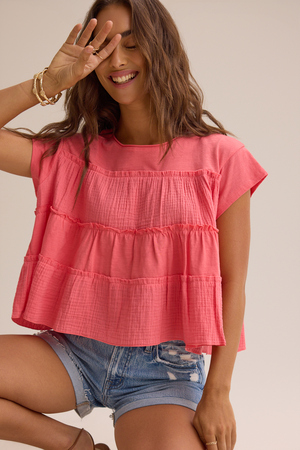 Nicole Ruffle Top - Altar'd State - 