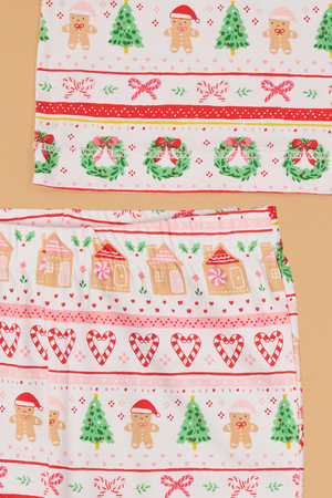Gingerbread Fair Isle Long Sleeve Lounge Set - Altar'd State - 