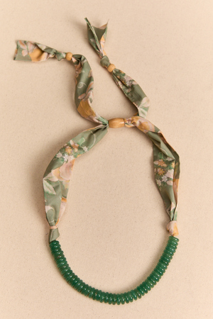 Willow Beaded Scarf Necklace - Altar'd State - 