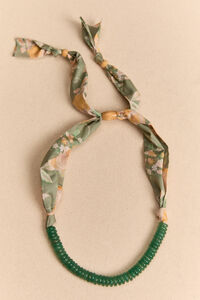 Willow Beaded Scarf Necklace - Altar'd State