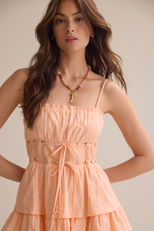 Zoie Tiered Mini Dress - Altar'd State - 