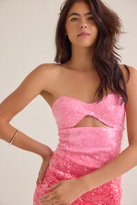 Valentina Sequin Mini Dress Detail 3 - Altar'd State