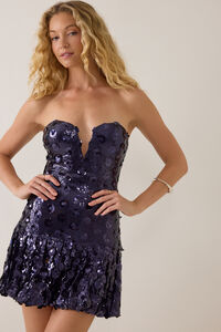 Thalia Sequin Mini Dress Detail 2 - Altar'd State
