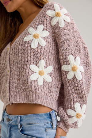 Darleen Flower Cardigan - Altar'd State