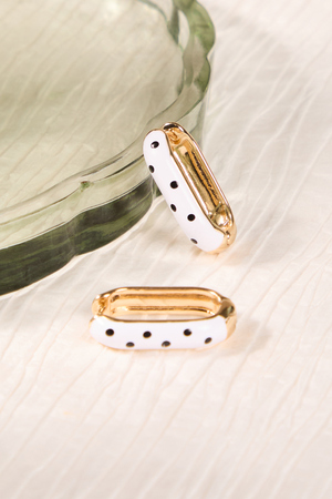 Dotted Oval Statement Hoops - Altar'd State