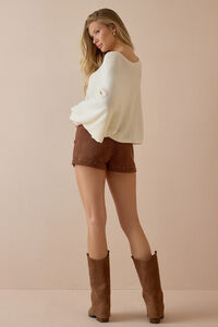 Marlo Dolman Sleeve Pullover Sweater Detail 6 - Altar'd State