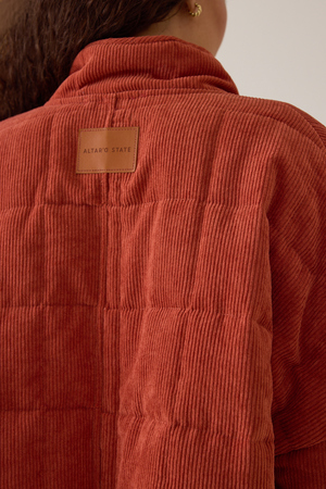 Cece Corduroy Quilted Jacket - Altar'd State - 