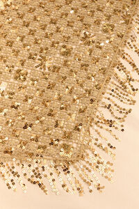 Jada Crochet Sequin Fringe Scarf Detail 3 - Altar'd State