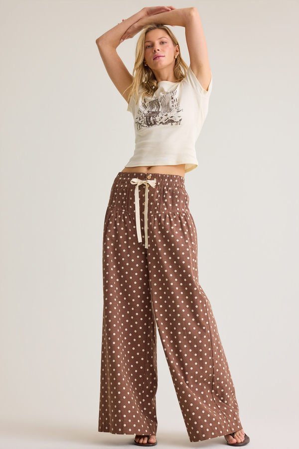 Kaia Tie Waist Pant - Altar'd State