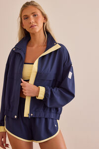 Stride Color Block Full Zip Detail 5 - Altar'd State