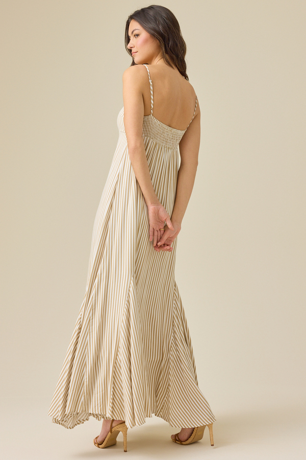 green emerald velvet dress Baltic Born Womens Ardley Maxi Dress | Taupe Floral