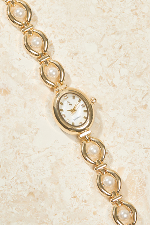 Pearl Oval Face Watch - Altar'd State - 