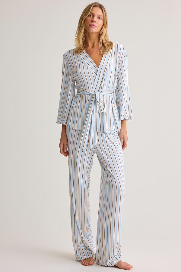 Rosalie Striped Pajama Pant - Altar'd State