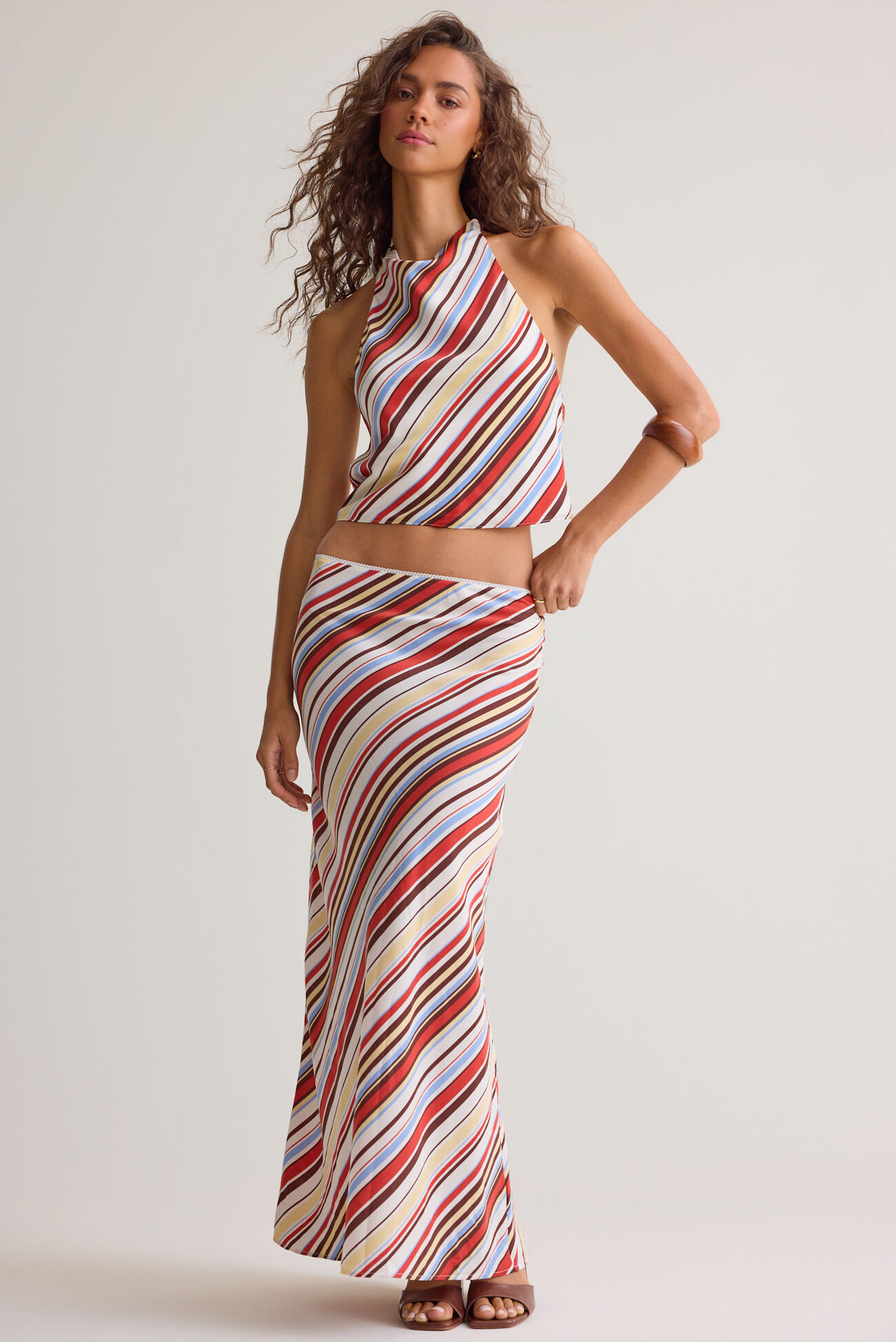 Hutton Striped Halter Top