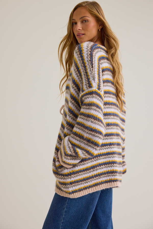 Jo Chunky Knit Cardigan Detail 4 - Altar'd State