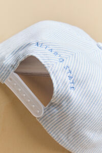 Striped Pray Trucker Hat Detail 4 - Altar'd State