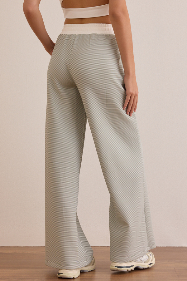 Supersoft Striped Wide Leg Pant Detail 5 - Altar'd State