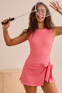 Warm Up Gingham Dress Detail 4 - Altar'd State