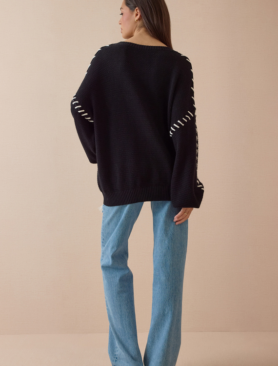 Hassie Stitch Sweater Detail 6 - Altar'd State